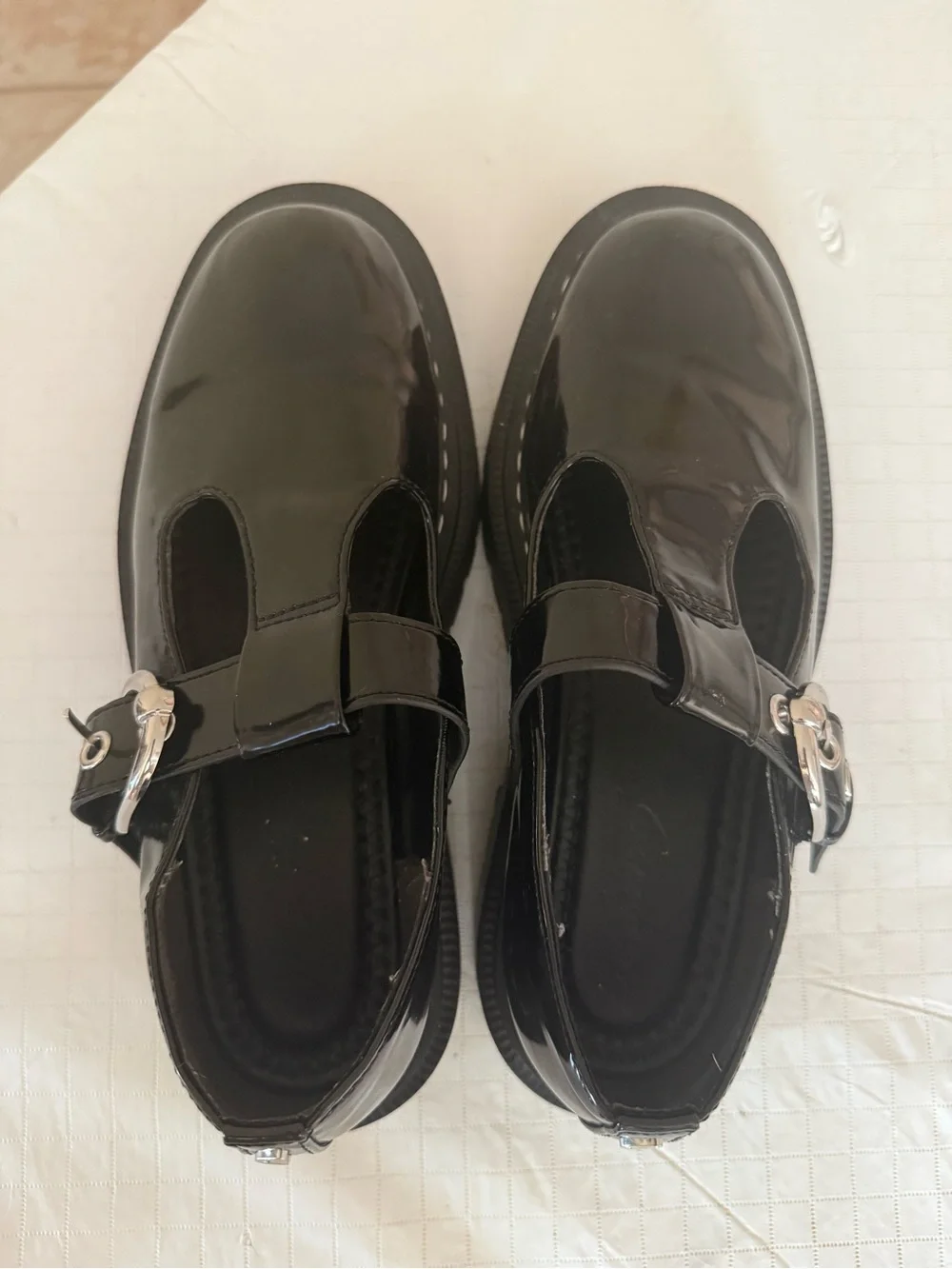 Circus by Sam Edelman Black Patent Mary Jane Platform Shoes